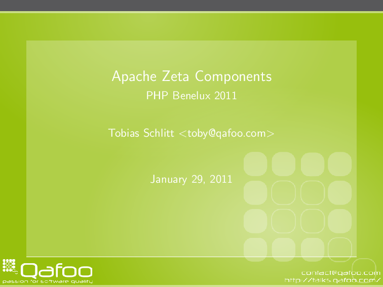 Phpbnl Apache Zeta Components