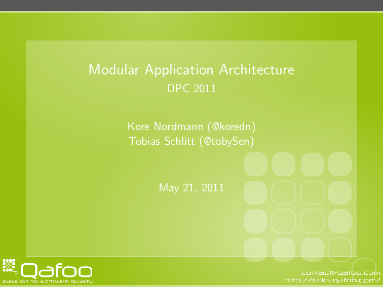 Modular Application Architecture
